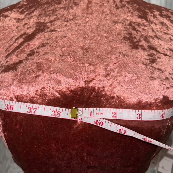 Malisha orange 2 piece set size 6 rhinestoned bedded a velvety top new with tag - Picture 10 of 12